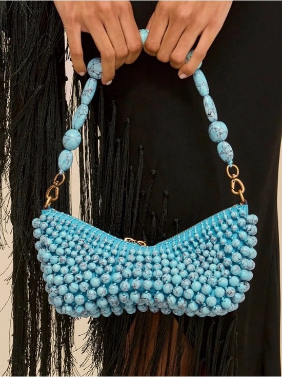 cult gaia Handbags - NWT Cult Gaia Mercier Mini 
Shoulder Bag Ibiza Turquoise